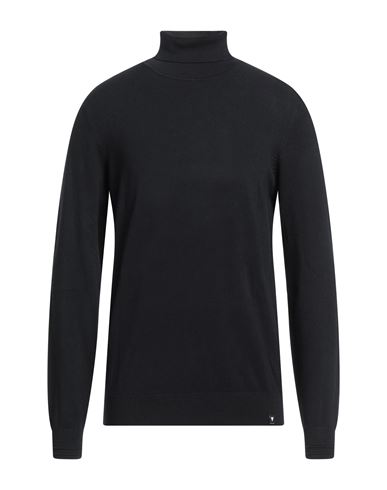 Why Not Brand Man Turtleneck Black Size L Viscose, Nylon In Black