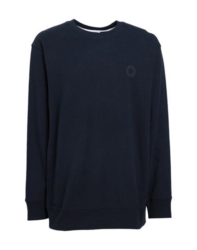 Selected Homme Man Sweatshirt Midnight Blue Size S Recycled Cotton, Ecovero Viscose