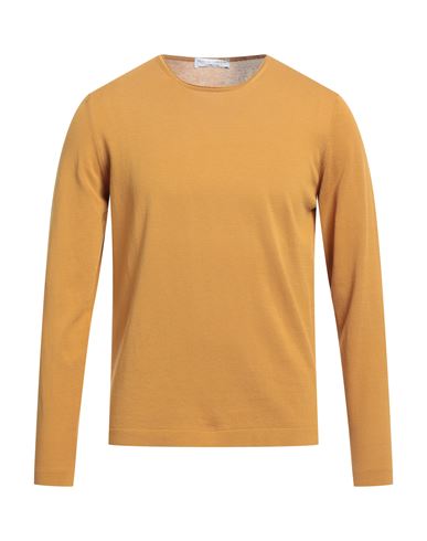 FILIPPO DE LAURENTIIS FILIPPO DE LAURENTIIS MAN SWEATER OCHER SIZE 40 COTTON