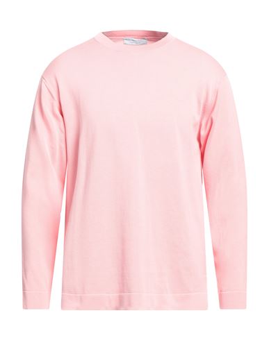 Shop Filippo De Laurentiis Man Sweater Pink Size 40 Cotton