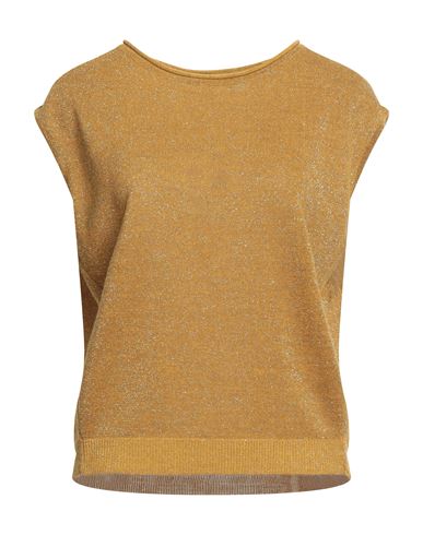 Essentiel Antwerp Woman Sweater Ocher Size Xs Polyester, Acrylic, Wool In Yellow