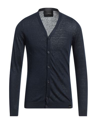 John Richmond Man Cardigan Midnight Blue Size S Linen