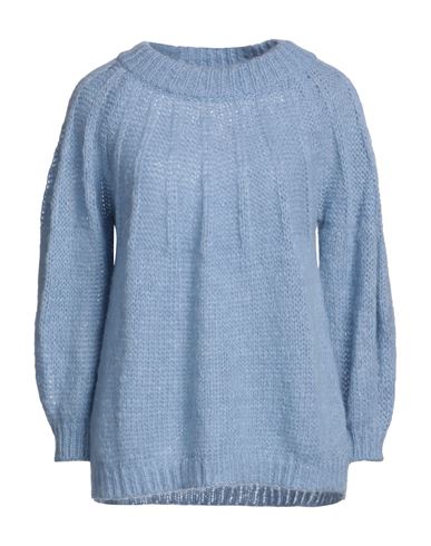 Dimora Woman Sweater Slate Blue Size 4 Acrylic, Polyamide, Wool, Mohair Wool