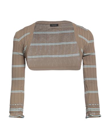 Cruciani Woman Wrap Cardigans Light Brown Size 4 Cotton In Beige