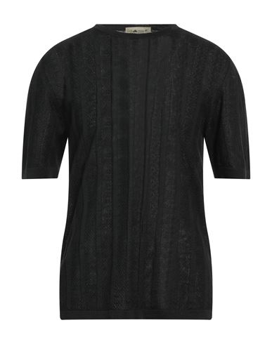 Irish Crone Man Sweater Black Size Xxl Linen, Cotton
