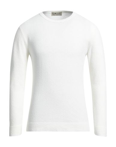 Irish Crone Man Sweater White Size Xl Cotton, Nylon