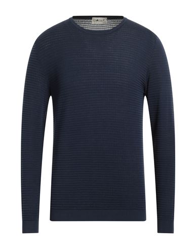 Irish Crone Man Sweater Midnight Blue Size S Cotton