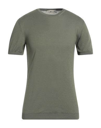 Irish Crone Man Sweater Military Green Size S Cotton