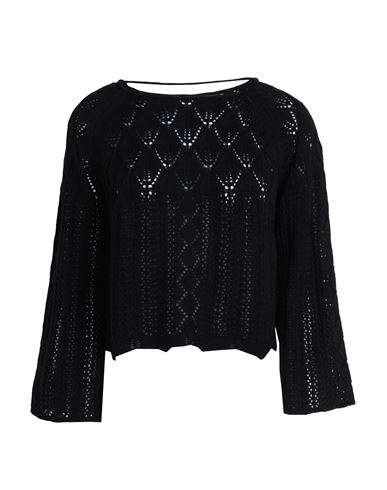 Shop Vero Moda Woman Sweater Black Size Xl Organic Cotton, Acrylic
