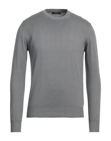 Alpha Studio Man Sweater Grey Size 46 Cotton, Cashmere