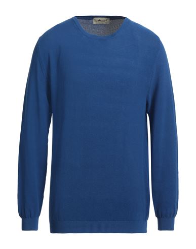 Irish Crone Man Sweater Blue Size Xxl Cotton