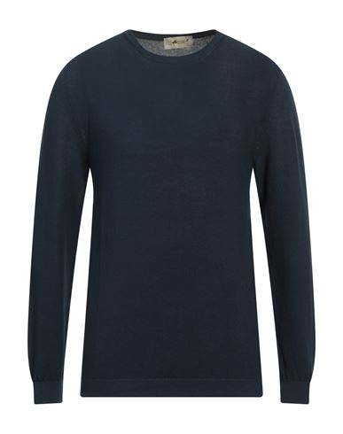 Irish Crone Man Sweater Midnight Blue Size S Cotton
