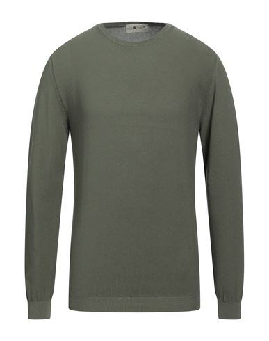 Irish Crone Man Sweater Military Green Size Xs Cotton