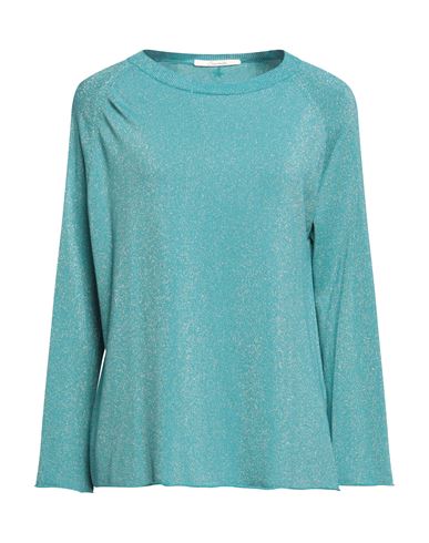 Souvenir Woman Sweater Turquoise Size Xs Viscose, Polyamide, Metallic Fiber In Blue