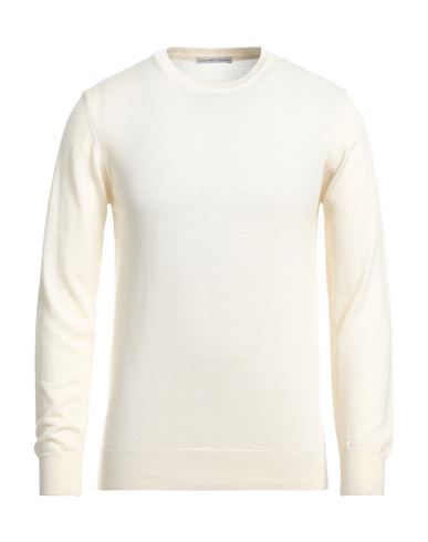 Grey Daniele Alessandrini Man Sweater Cream Size 38 Acrylic, Wool In White