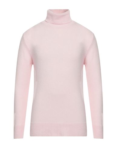 Brian Dales Man Turtleneck Light Pink Size Xl Wool, Cashmere