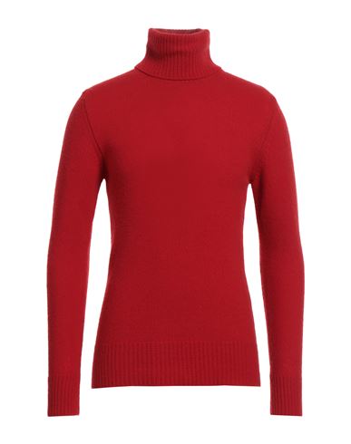 Brian Dales Man Turtleneck Red Size M Wool, Cashmere