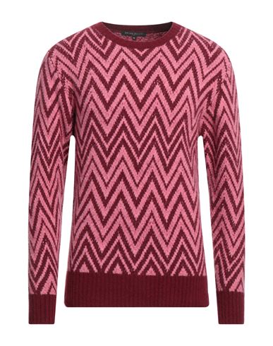 Brian Dales Man Sweater Pink Size Xxl Wool, Polyamide, Cashmere, Elastane