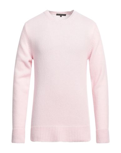 Brian Dales Man Sweater Light Pink Size Xl Wool, Cashmere