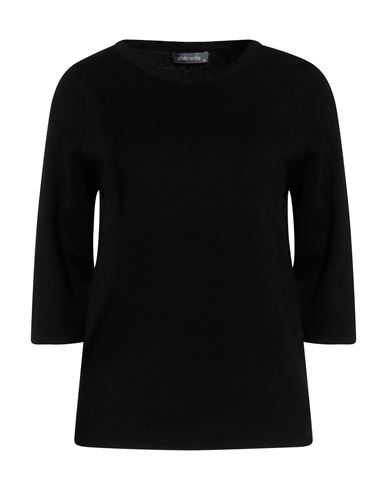 Philo-sofie Woman Sweater Black Size 10 Cotton, Viscose, Nylon, Cashmere