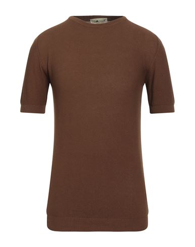 Irish Crone Man Sweater Brown Size M Cotton