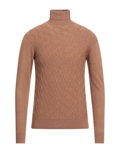 Yes Zee By Essenza Man Turtleneck Brown Size Xxl Polyamide, Acrylic, Wool, Polyester