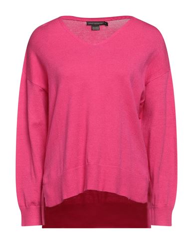 French Connection Woman Sweater Fuchsia Size L Viscose, Polyester, Polyamide In Pink