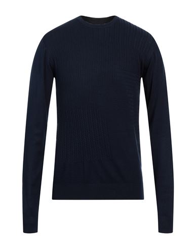 Shop Yes Zee By Essenza Man Sweater Midnight Blue Size 3xl Viscose, Nylon
