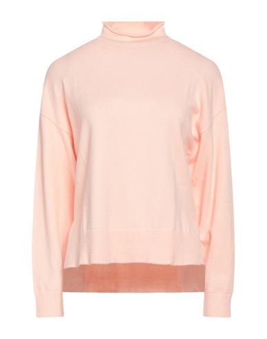 French Connection Woman Turtleneck Light Pink Size M Viscose, Polyester, Polyamide