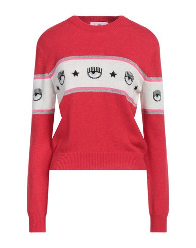 Shop Chiara Ferragni Woman Sweater Red Size S Wool, Viscose, Polyamide, Cashmere