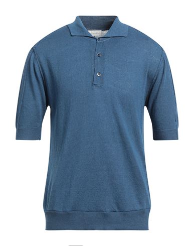 Filoverso Man Sweater Pastel Blue Size S Linen, Cotton