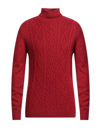 Herman & Sons Man Turtleneck Red Size Xxl Wool, Acrylic