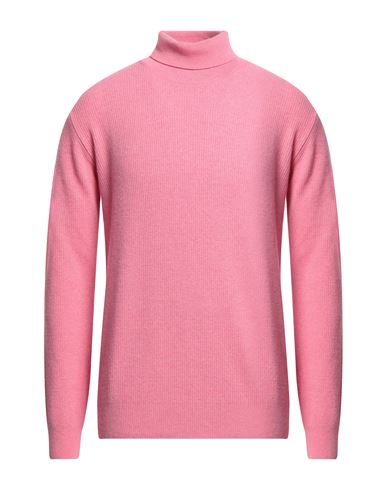 Herman & Sons Man Turtleneck Pink Size Xl Wool, Cashmere
