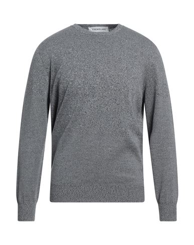 Esemplare Man Sweater Grey Size Xl Cotton, Merino Wool, Silver