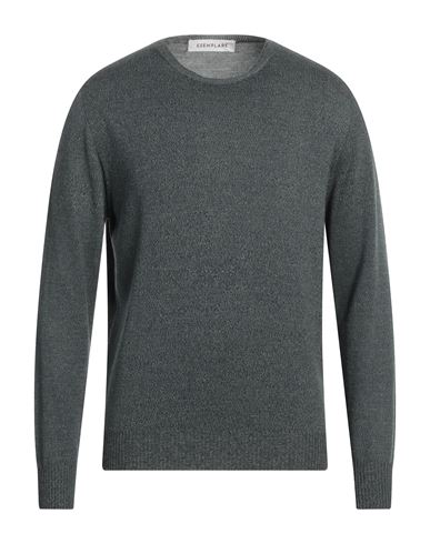Esemplare Man Sweater Dark Green Size Xl Cotton, Merino Wool, Silver