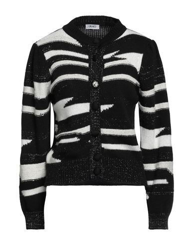 Shop Liu •jo Woman Cardigan Black Size Xs Acrylic, Wool, Polyester, Polyamide, Viscose