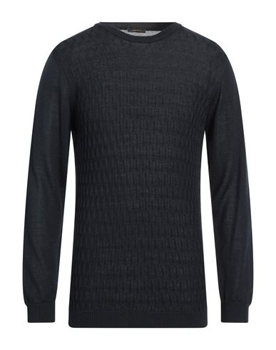 Officina 36 Man Sweater Midnight Blue Size S Merino Wool, Acrylic