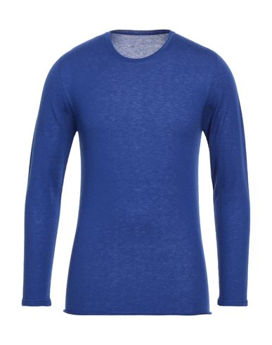 Majestic Filatures Man Sweater Bright Blue Size M Cashmere