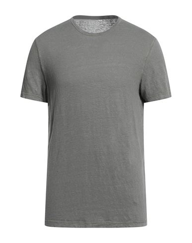 Shop Majestic Filatures Man T-shirt Dove Grey Size L Linen, Elastane