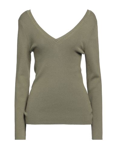 Majestic Filatures Woman Sweater Sage Green Size 1 Organic Cotton, Elastane