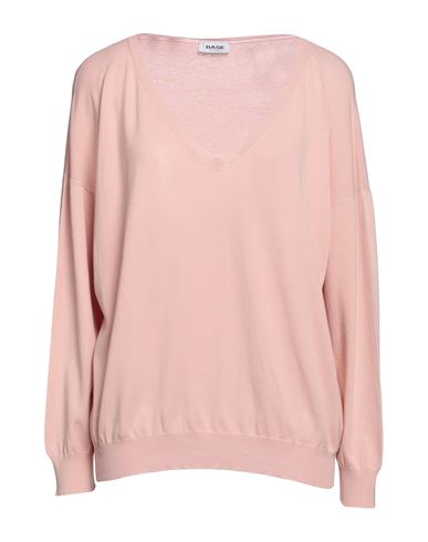 Base Milano Woman Sweater Blush Size 4 Cotton In Pink