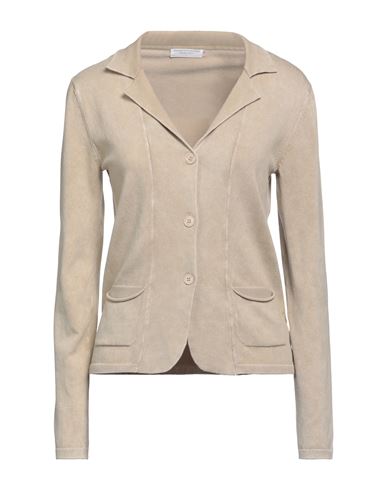 Majestic Filatures Woman Cardigan Sand Size 1 Organic Cotton, Elastane In Beige