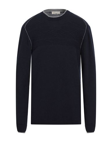 Shop Wool & Co Man Sweater Midnight Blue Size Xl Wool, Polyamide