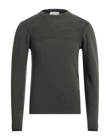 Wool & Co Man Sweater Military Green Size S Wool, Polyamide