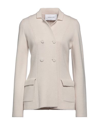 Fabiana Filippi Woman Cardigan Ivory Size 6 Virgin Wool