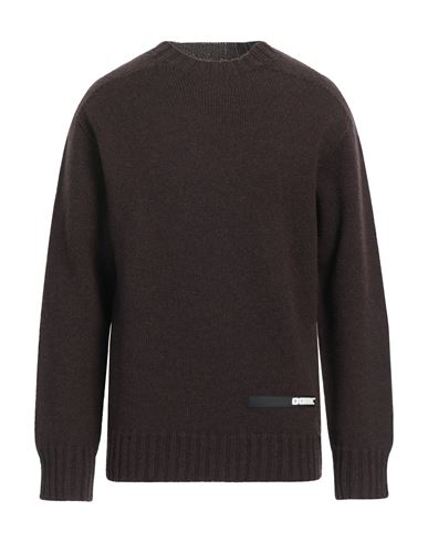 Shop Oamc Man Sweater Dark Brown Size L Wool, Cotton, Polyamide
