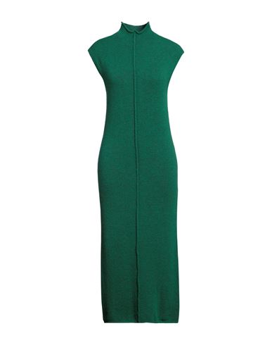 Anonyme Designers Woman Maxi Dress Green Size 2 Polyacrylic, Polyamide, Wool, Metallic Fiber, Elasta