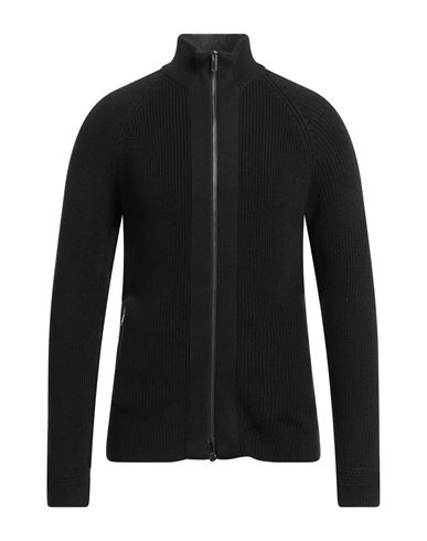Daniele Fiesoli Man Cardigan Black Size Xxl Merino Wool, Acrylic