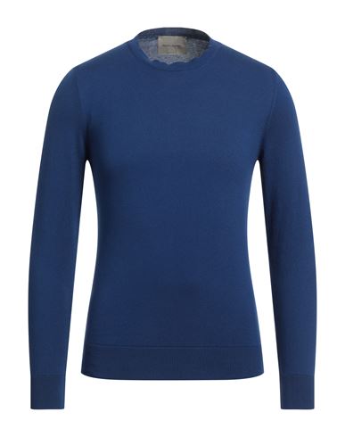 Moreno Martinelli Man Sweater Blue Size 36 Cotton