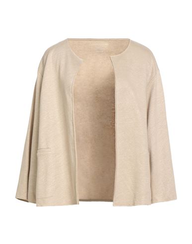 Majestic Filatures Woman Jacket Beige Size 4 Linen In Sand